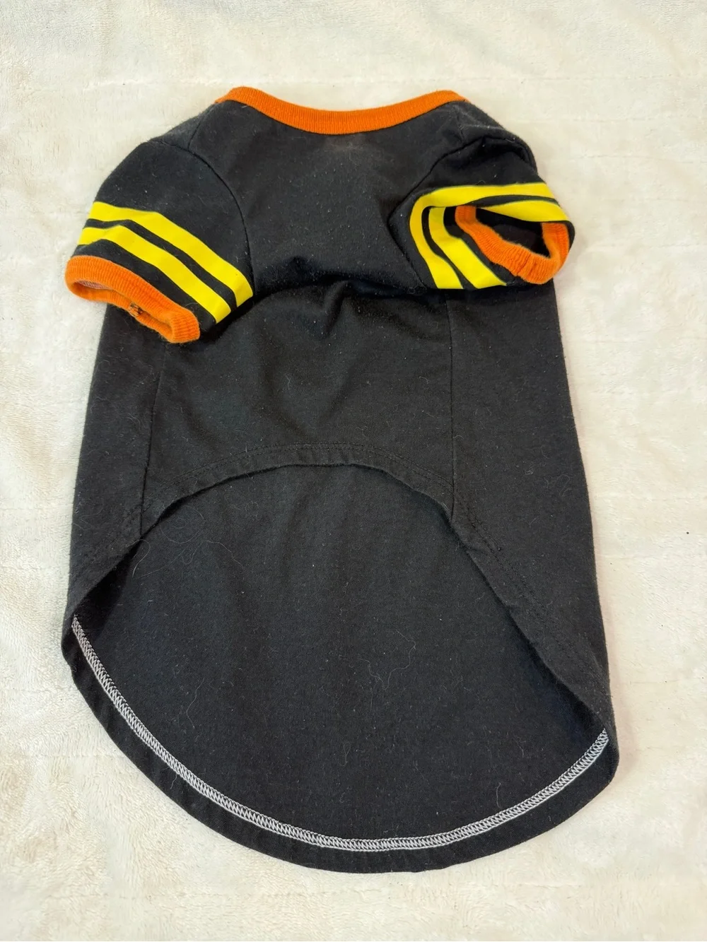 3 used (machine washed) Dog outfits size lg & med Nascar #48, Cowboys, Retreiver